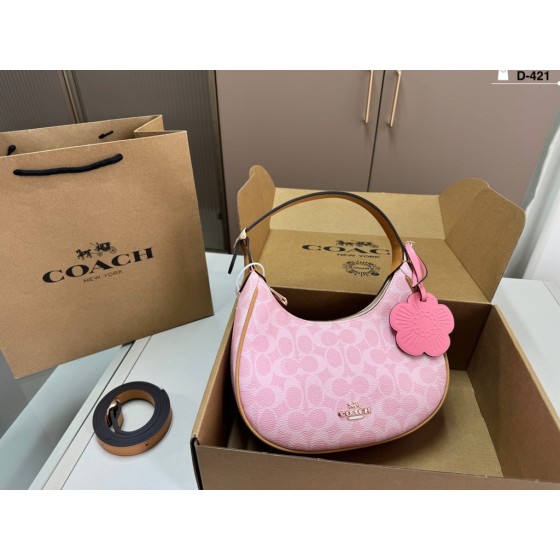 Hobo Shoulder Bag in Pastel Signature Canvas